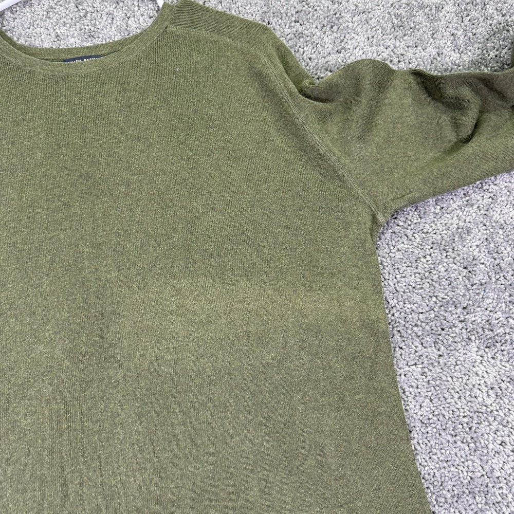 Banana Republic Shirt Mens Large Green Cotton Knit Crew Neck Pullover Casual - Picture 6 of 8